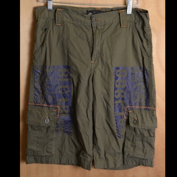 Blac Label Other - Blac Label Mens Cargo Shorts Green Longer Length